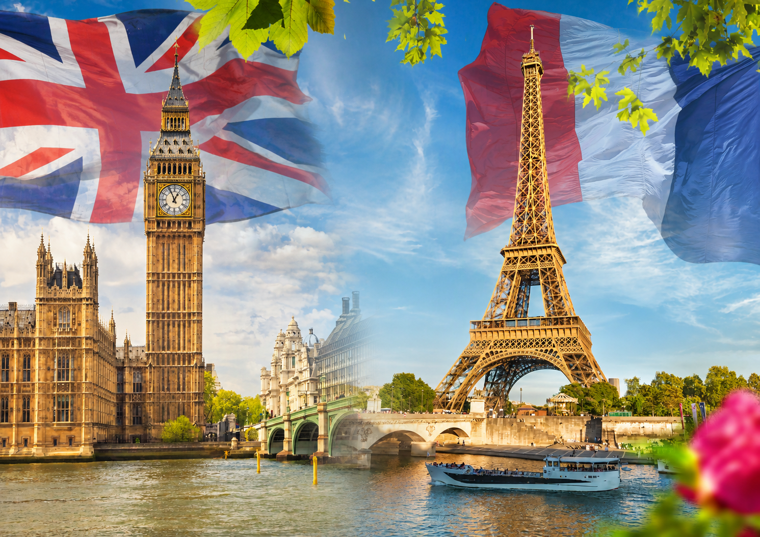 London och Paris - tv� ikoniska st�der